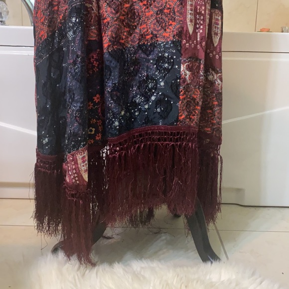 Free People Sweet Dreams Maxi Skirt Size 14 Boho Gypsy - Picture 11 of 15